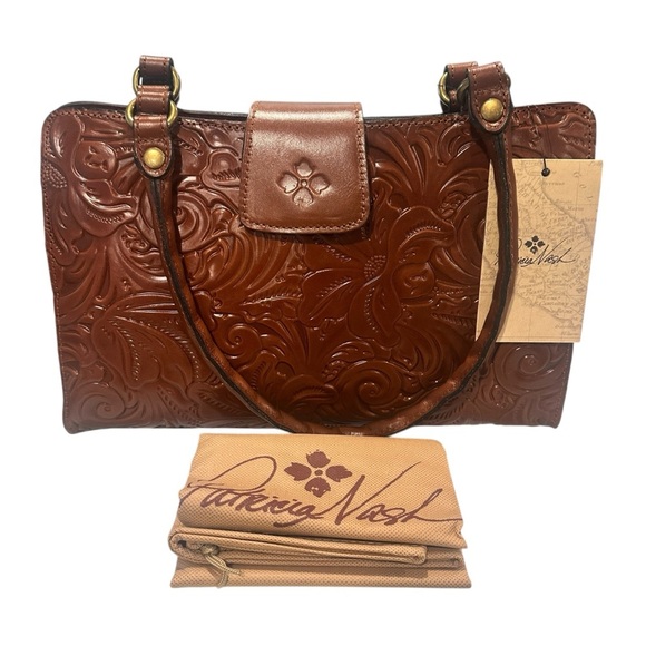 Patricia Nash Rienzo Satchel- in Florence
Embossed Leather Purse New With Tags - Picture 1 of 5
